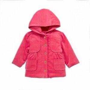 Gymboree Pink velvet Hooded Jacket Girl's Size 2T-3T
